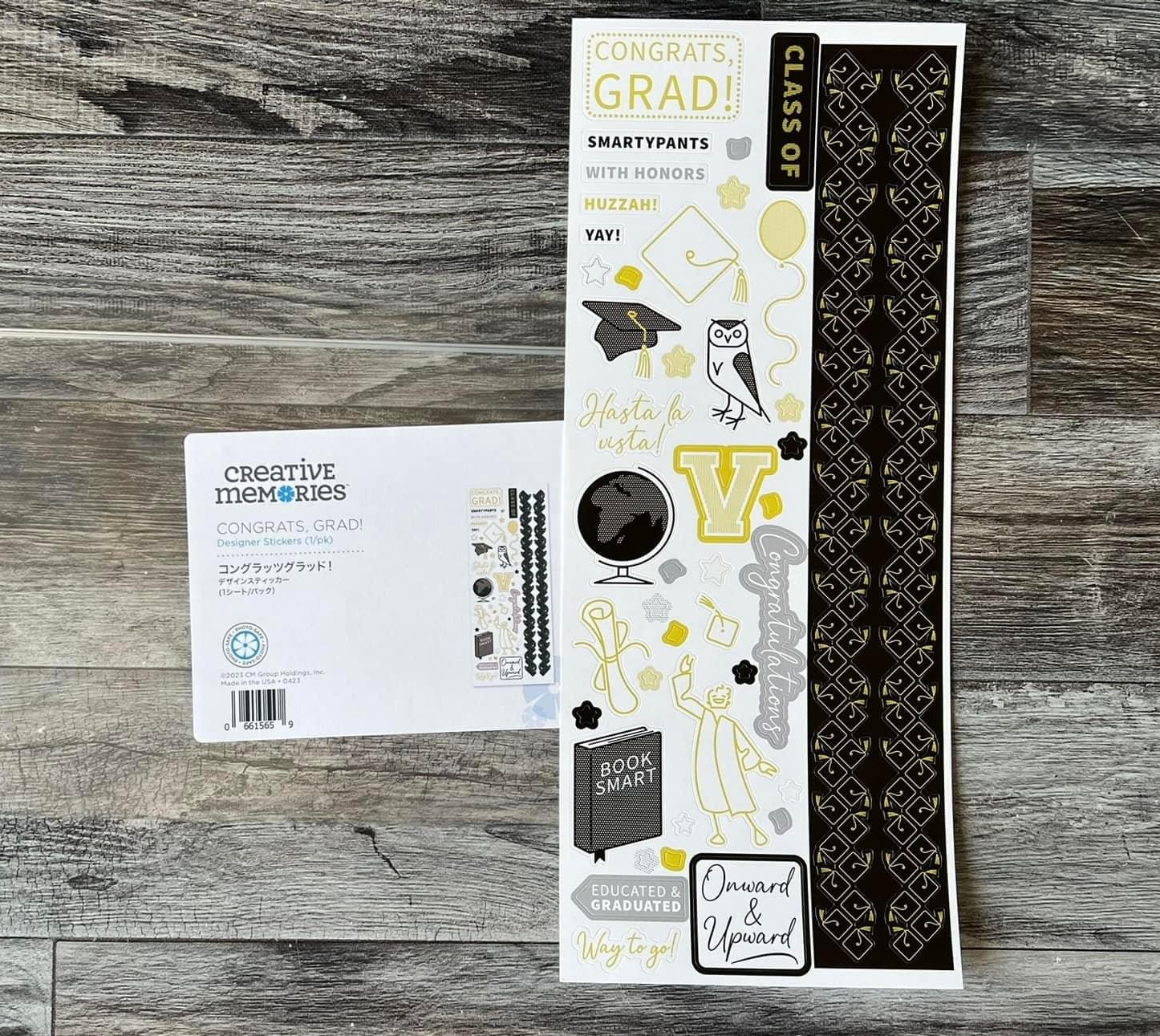 Congrats, Grad! Stickers - Tessa Scrapbooks