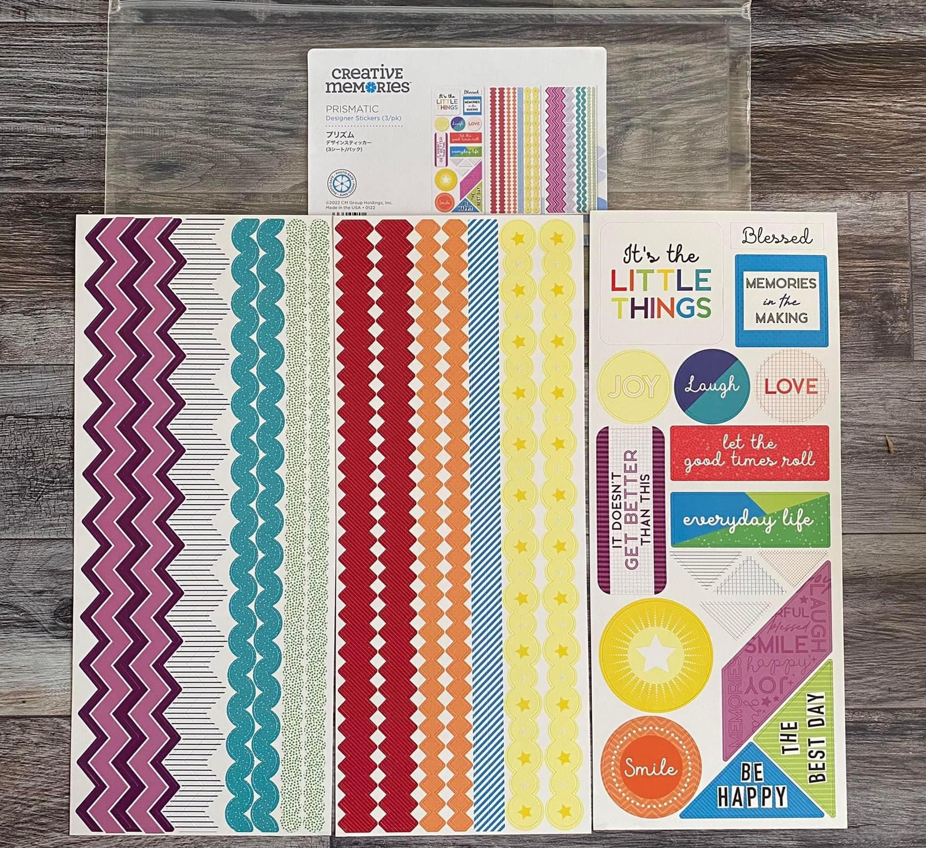 Prismatic Stickers - Tessa Scrapbooks