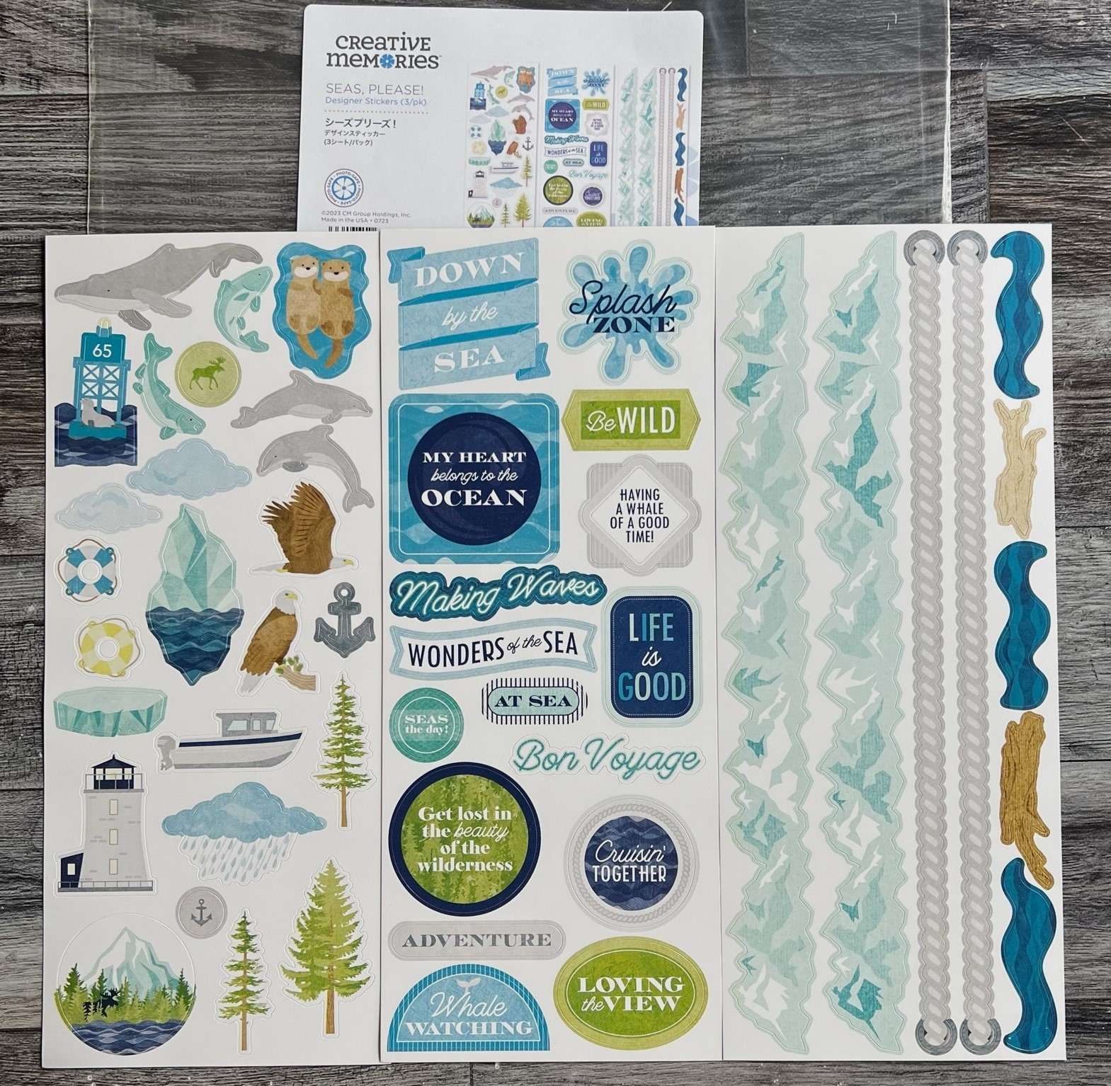 Seas, Please! Stickers - Tessa Scrapbooks