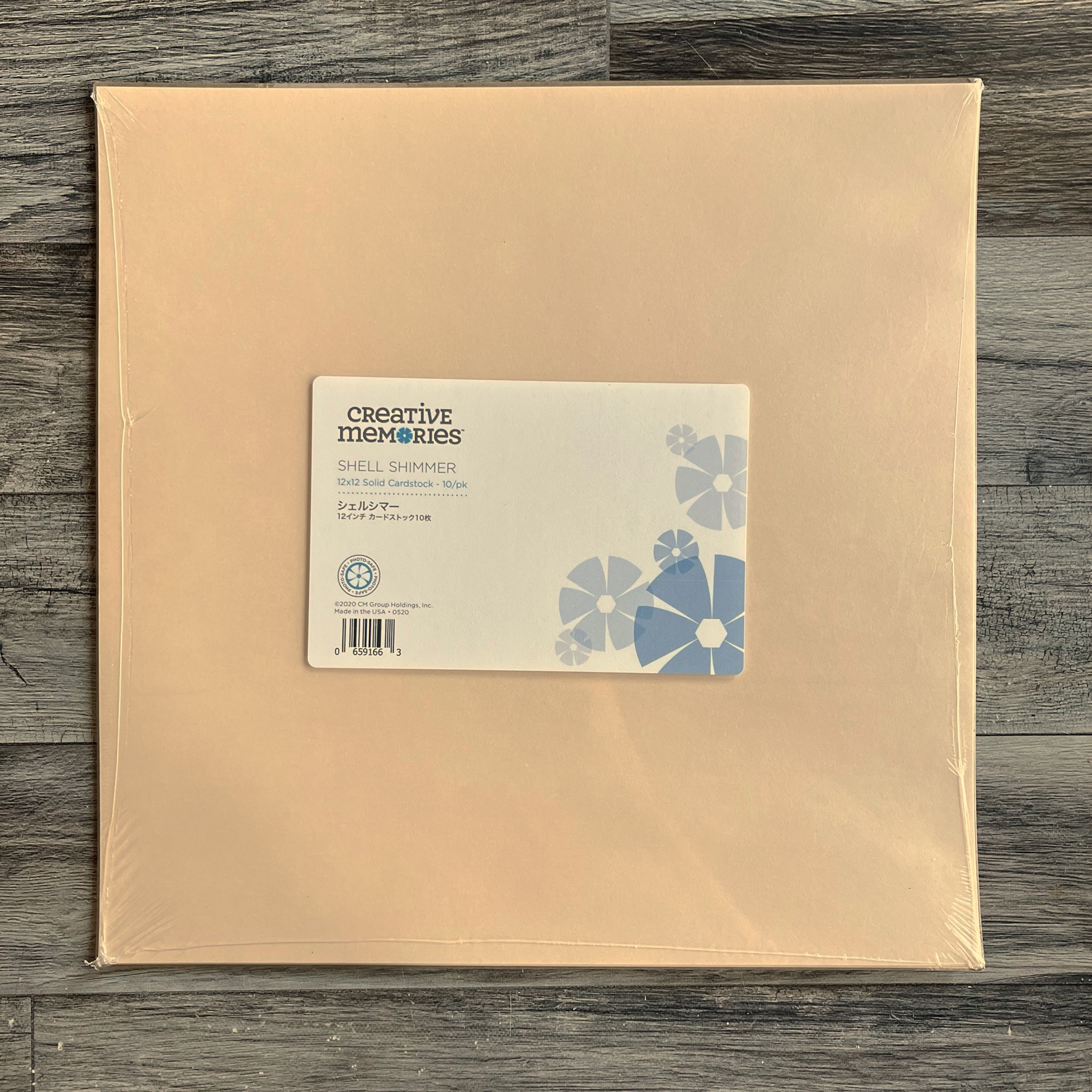 Shell Shimmer 12×12 Solid Cardstock Tessa Scrapbooks