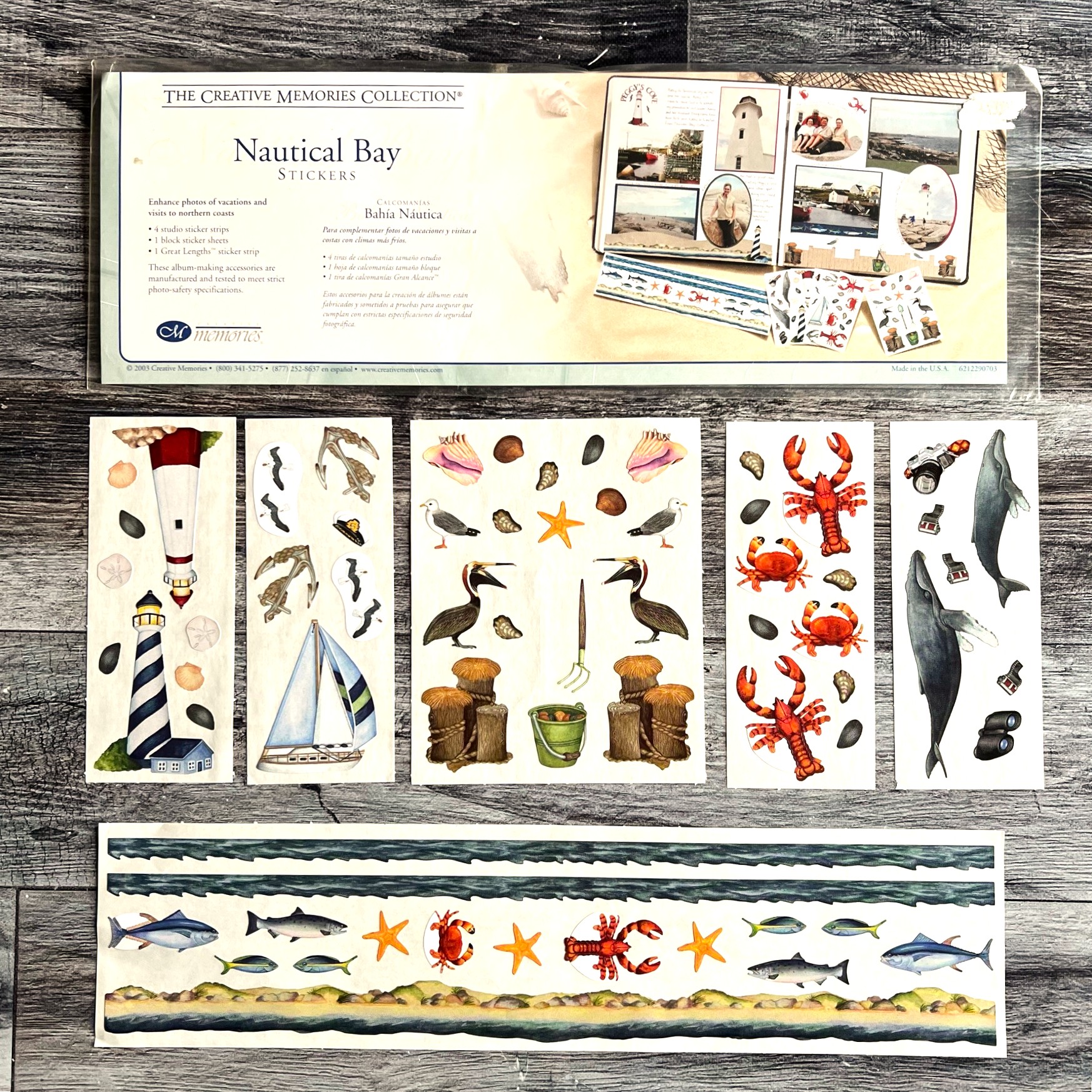 Nautical Bay Stickers - Tessa Scrapbooks