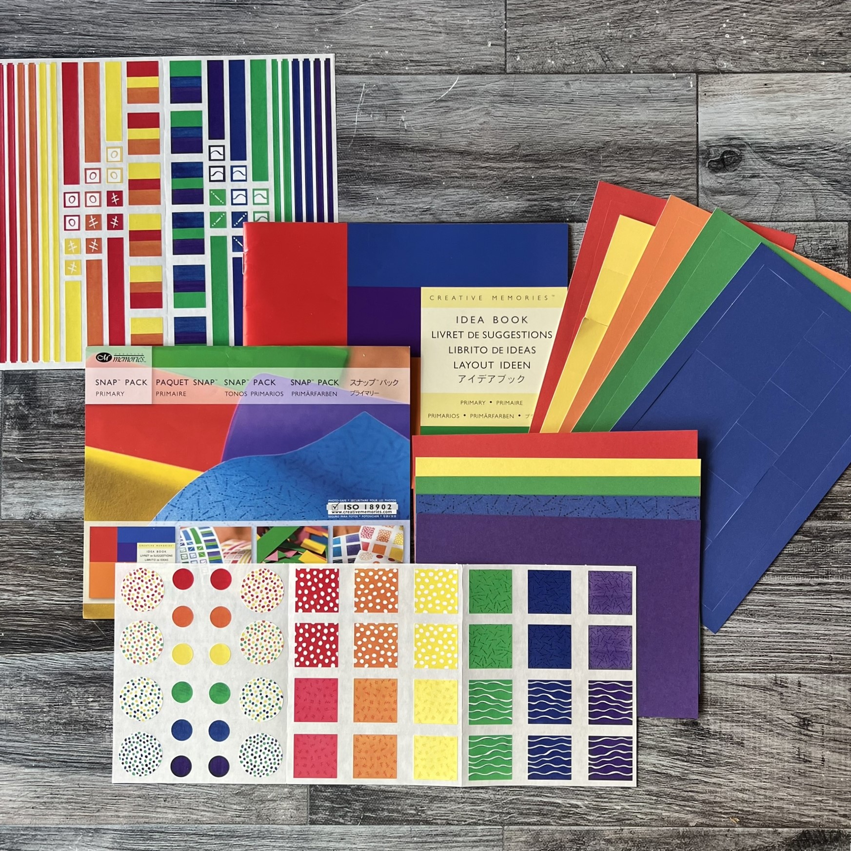 7x7 Primary Snap Pack - Tessa Scrapbooks