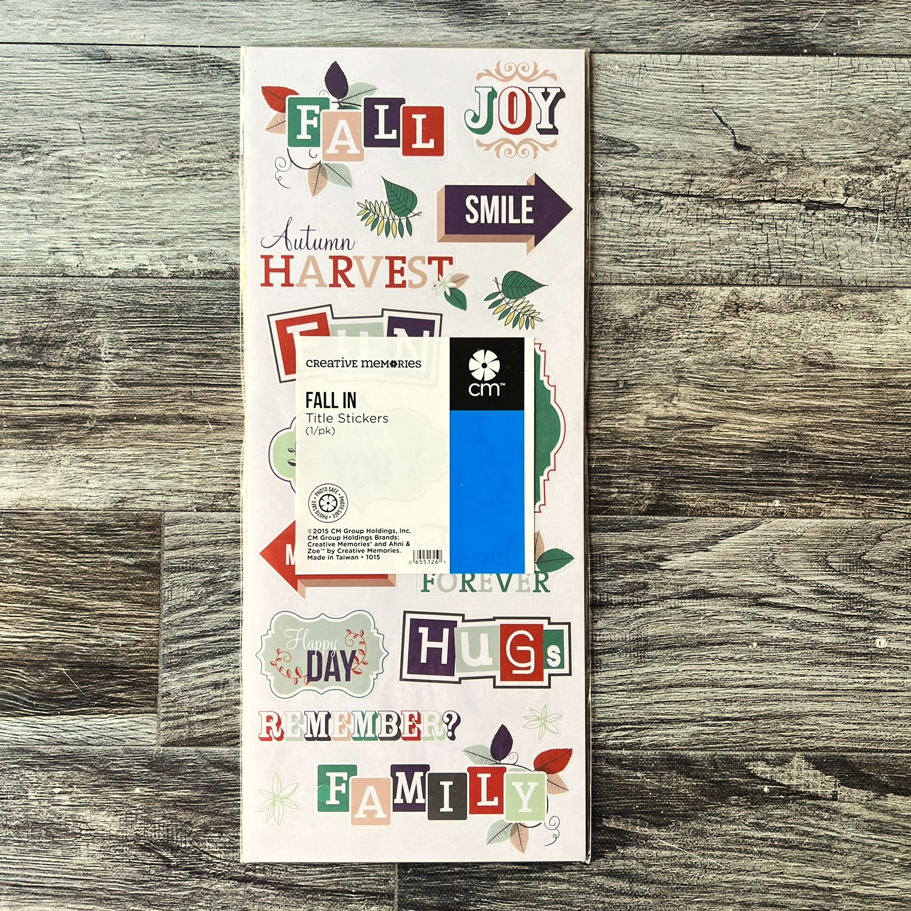 Fall In Title Stickers - Tessa Scrapbooks