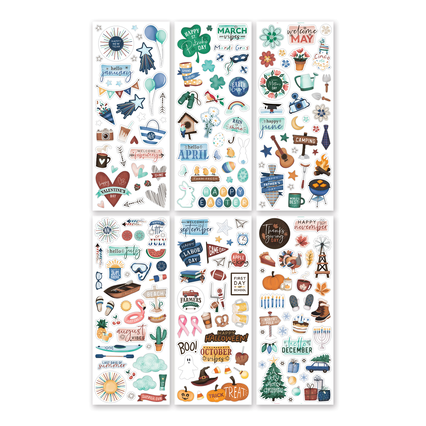Noteworthy Days Stickers - Tessa Scrapbooks