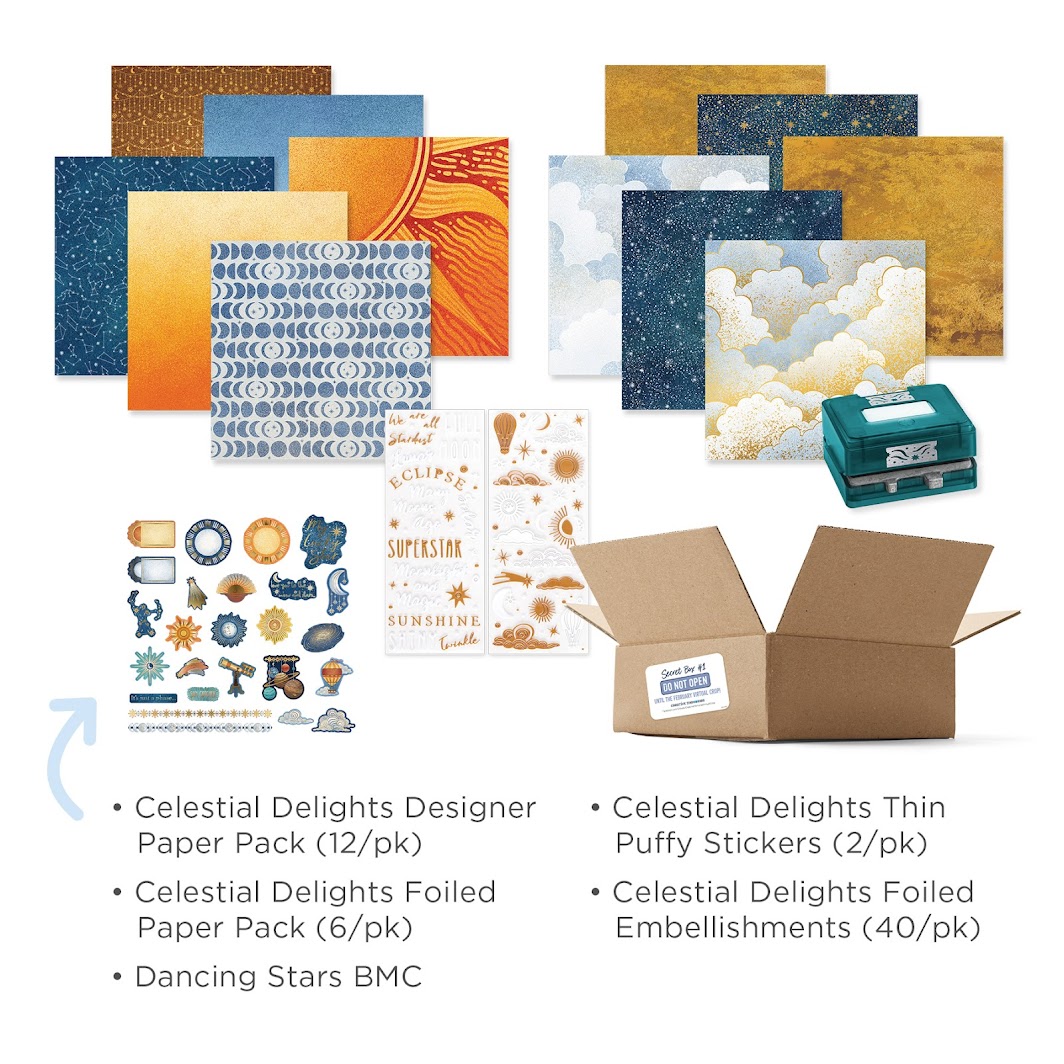 CELESTIAL Secret Box 2025 #1 - Tessa Scrapbooks