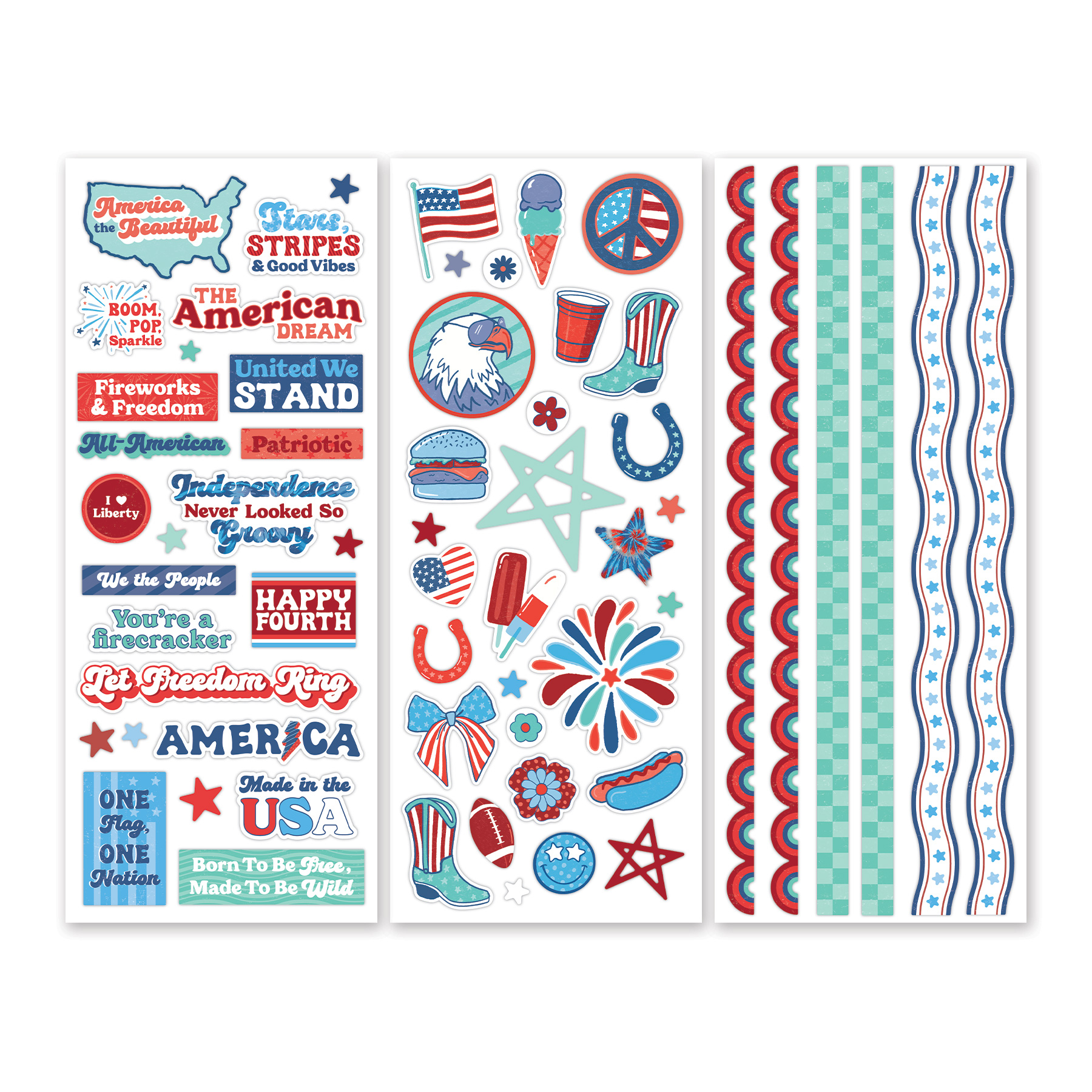 All-American Blast Stickers - Tessa Scrapbooks