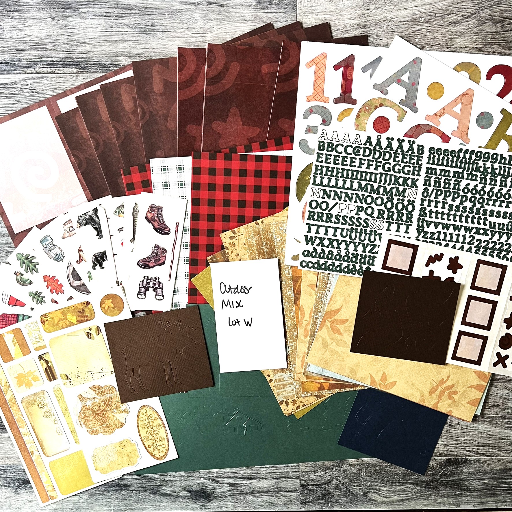 Paper Source Sticker Packs Lot of Outdoor Misc Themed Paper, Stickers, Shortcuts