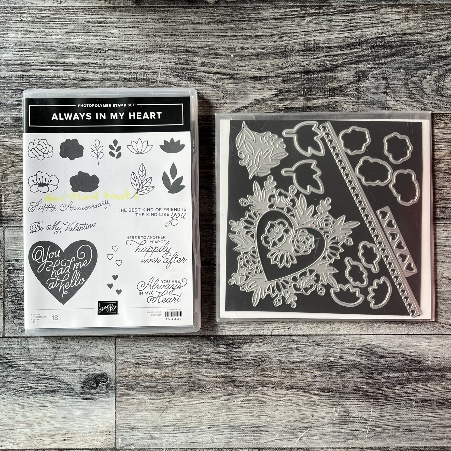 Always in my Heart Stamp & Die Cut Set by Stampin' Up - Tessa Scrapbooks