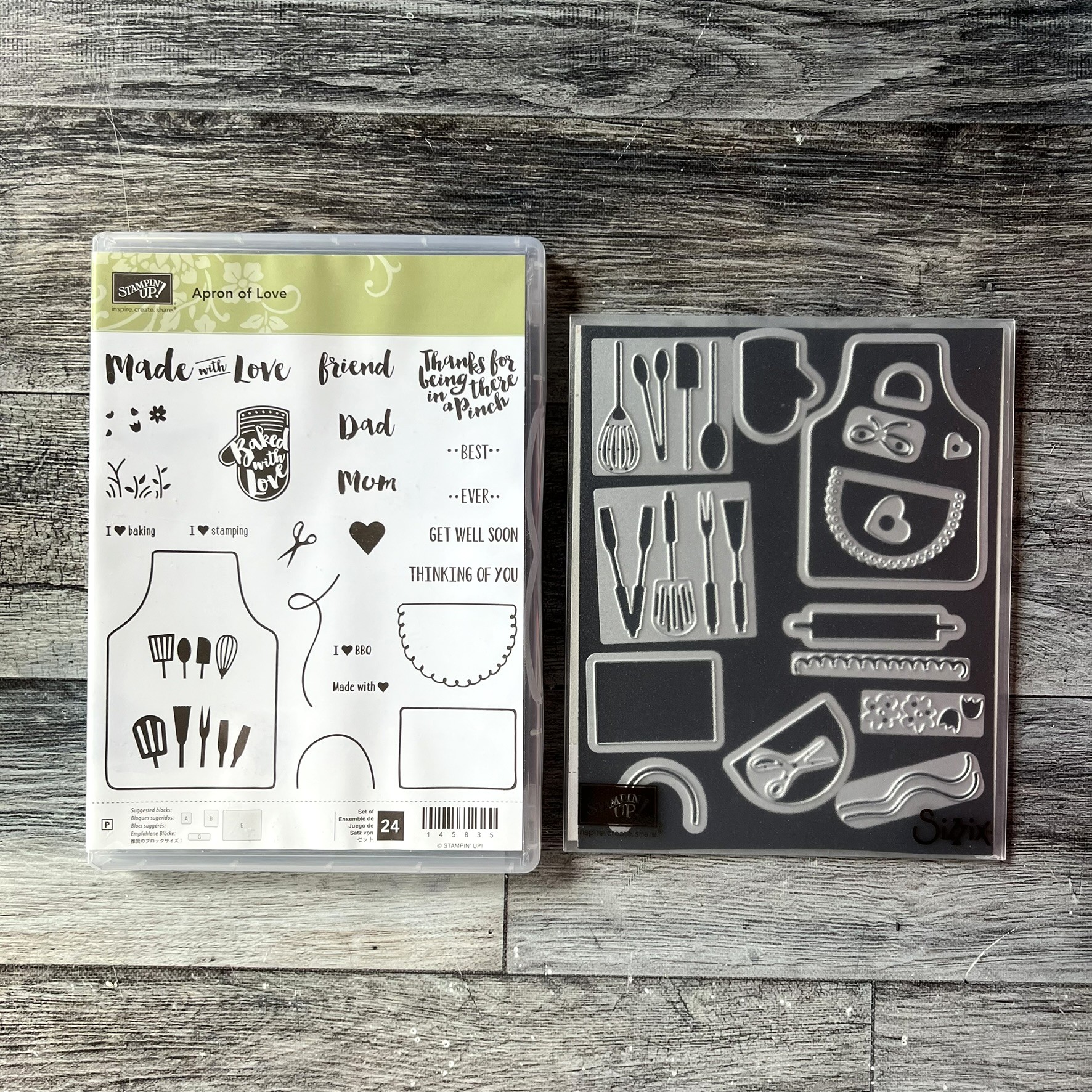 Apron of Love Stamp & Die Cut Set by Stampin' Up - Tessa Scrapbooks
