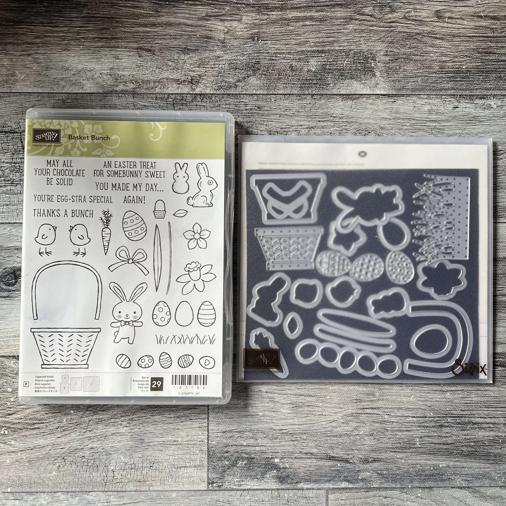 Basket Bunch Stamp & Die Cut Set by Stampin' Up - Tessa Scrapbooks