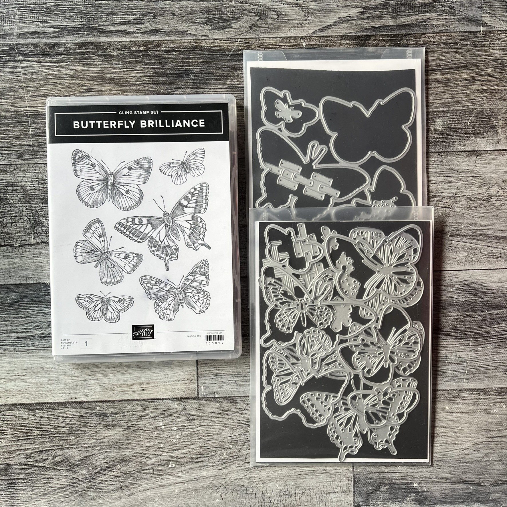 Butterfly Brilliance Stamp & Die Cut Set by Stampin' Up (3pc Set ...