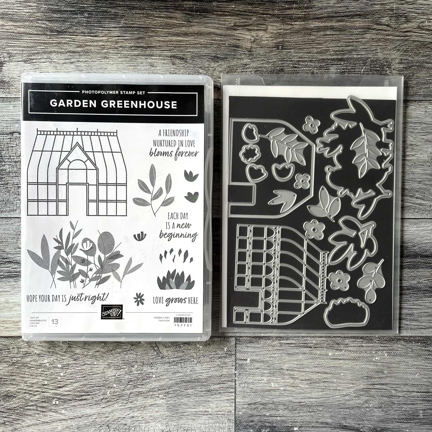 Garden Greenhouse Stamp & Die Cut Set by Stampin' Up - Tessa Scrapbooks