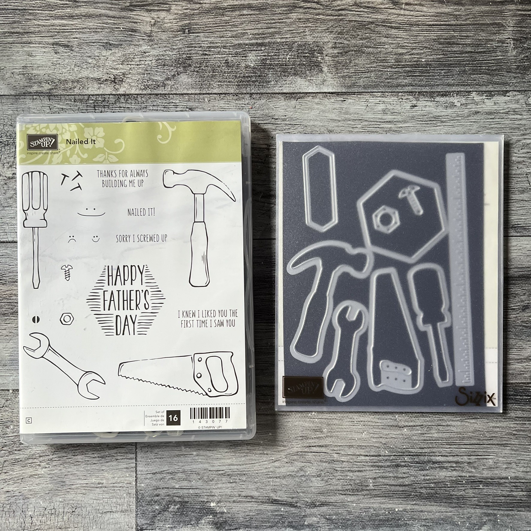 Nailed It Stamp & Die Cut Set by Stampin' Up - Tessa Scrapbooks