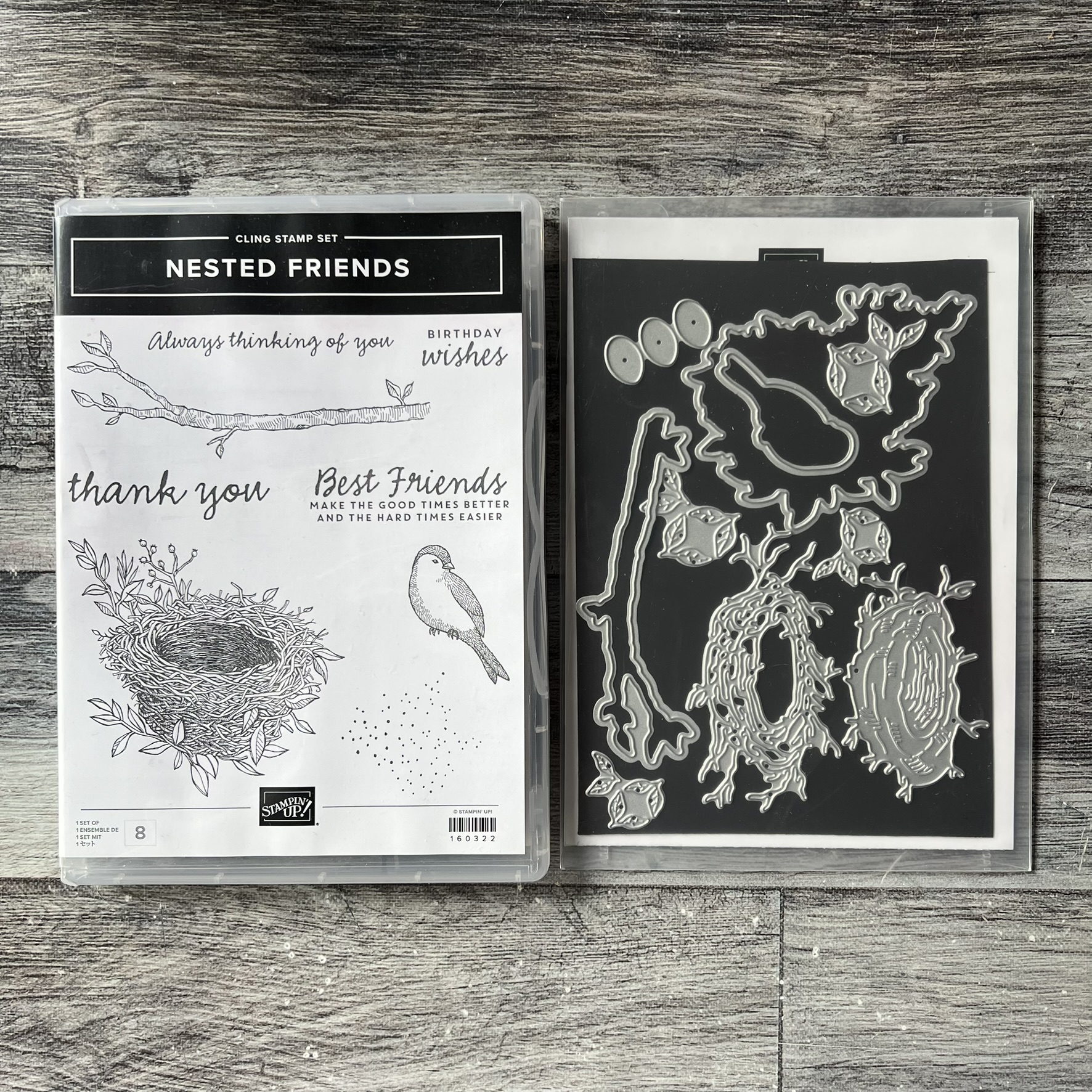 Nested Friends Stamp & Die Cut Set by Stampin' Up - Tessa Scrapbooks