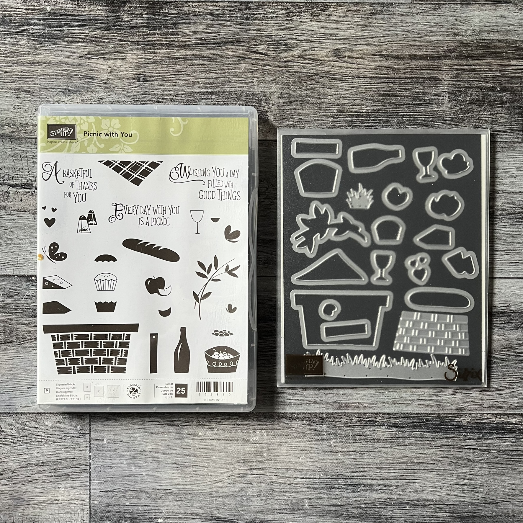 Picnic with You Stamp & Die Cut Set by Stampin' Up - Tessa Scrapbooks