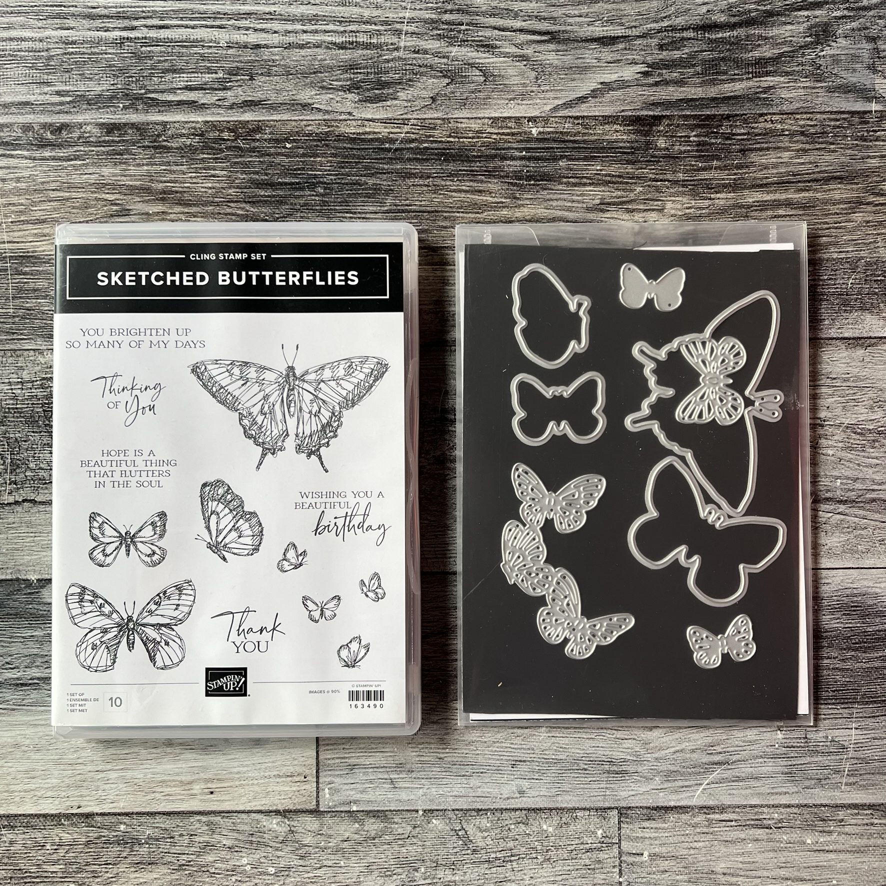 Sketched Butterflies Stamp & Die Cut Set by Stampin' Up - Tessa Scrapbooks