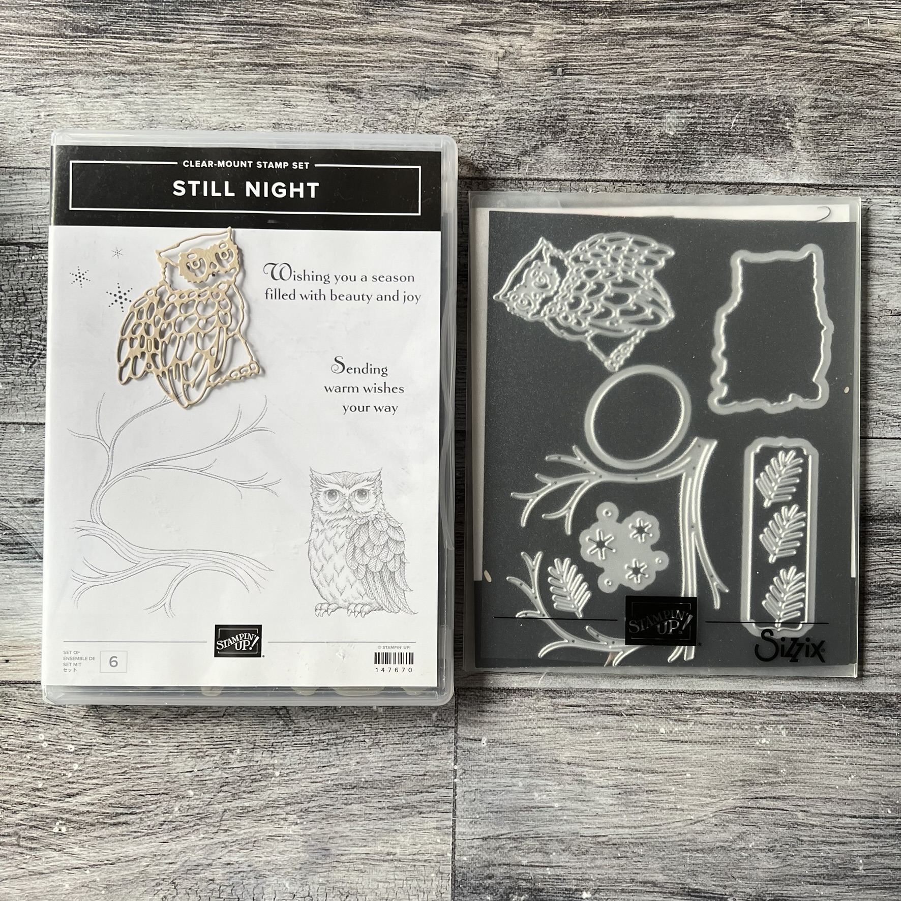Still Night Stamp & Die Cut Set by Stampin' Up - Tessa Scrapbooks