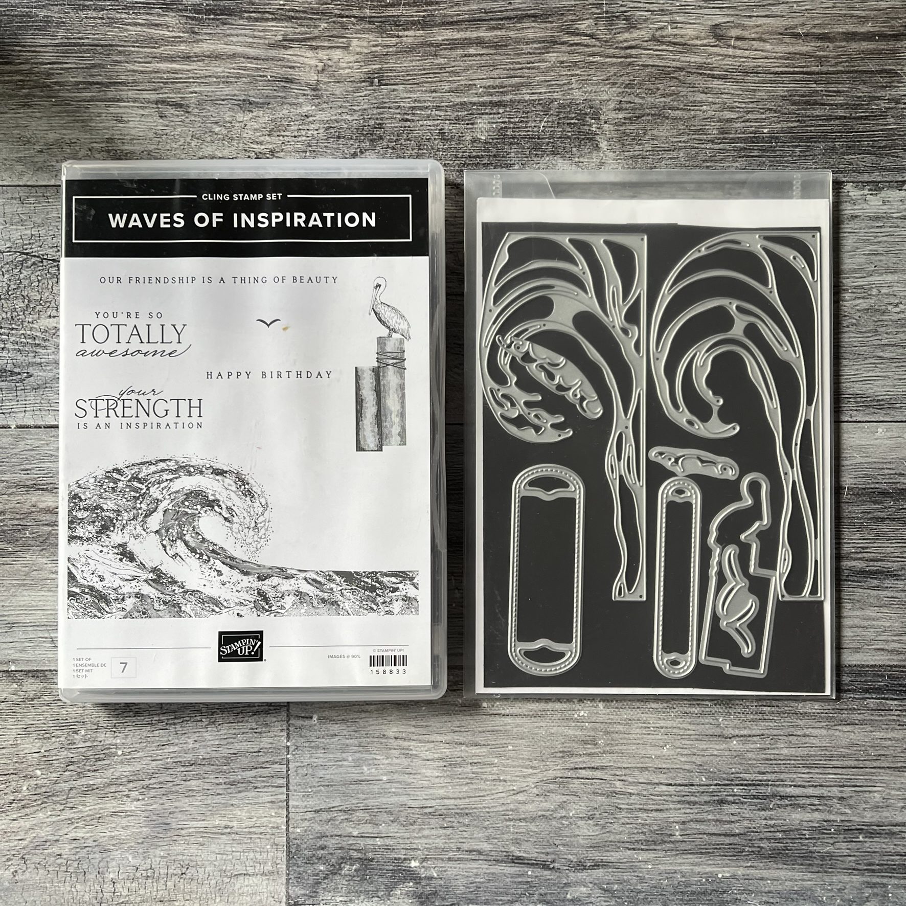 Waves of Inspiration Stamp & Die Cut Set by Stampin' Up - Tessa Scrapbooks