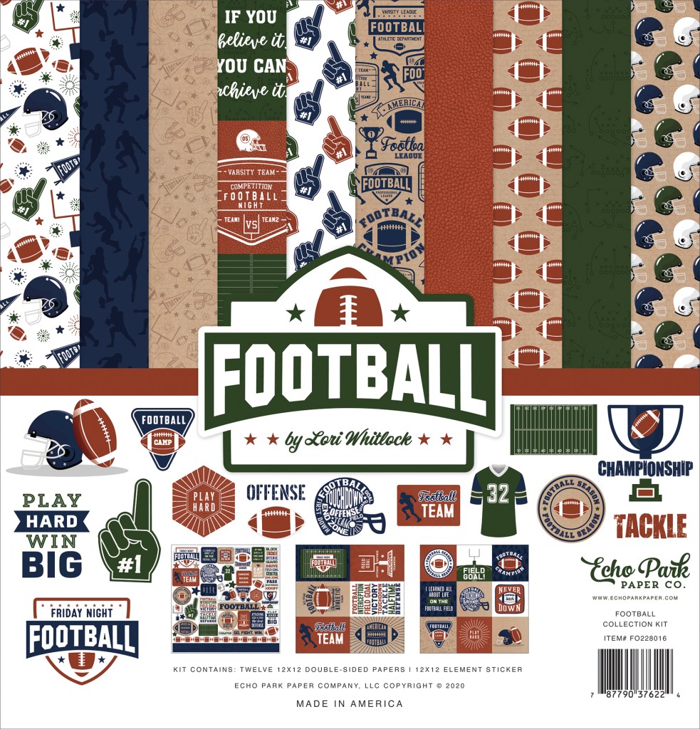 Football Collection Kit by Echo Park - Tessa Scrapbooks